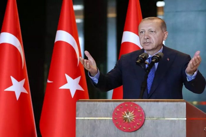 PM Turki, Recep Tayyip Erdogan ketika menyerukan pemboikotan produk AS