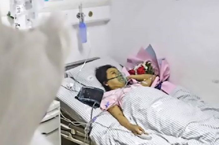 Xiao Hui terbaring di rumah sakit
