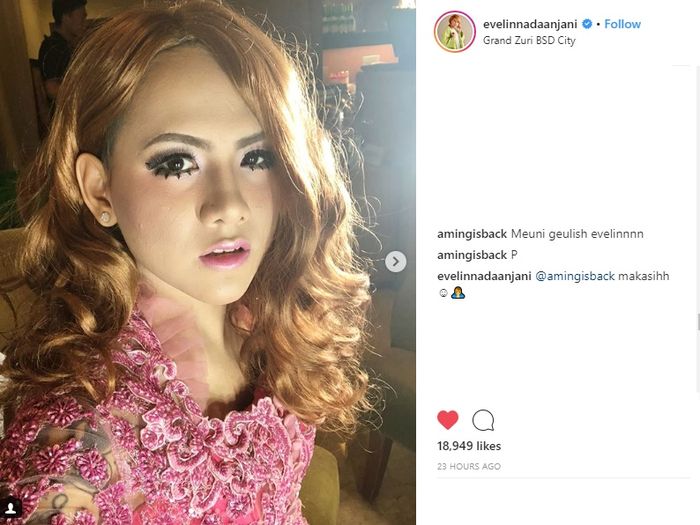 Instagram Evelin Nada Anjani