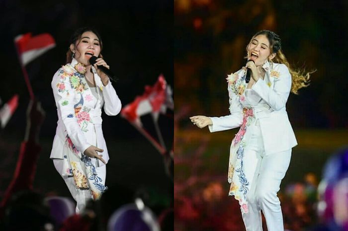 2 Gaya Outfit Berbeda Via Vallen di Opening Ceremony Asian Games 2018,