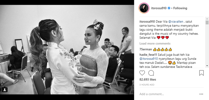 Pujian Rossa untuk Via Vallen