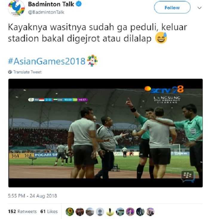 saat Robert Evans mengusir asisten pelatih Bima Sakti