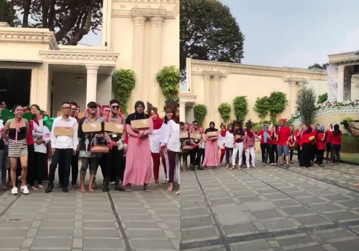 Keluarga Anang yang merayakan HUT RI ke-73