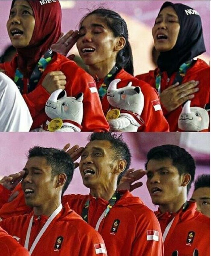 Momen dramatis atlet Indonesia