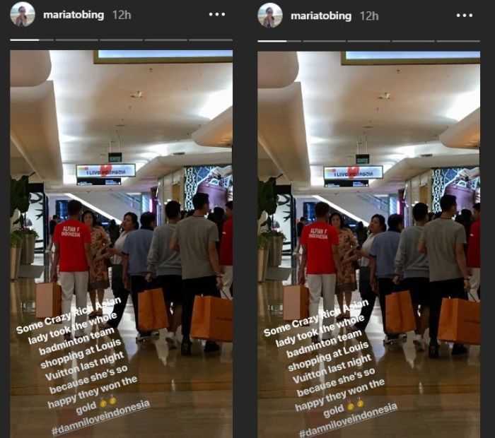 Para atlet Indonesia kepergok lagi shopping - Instagram/@mariatobing
