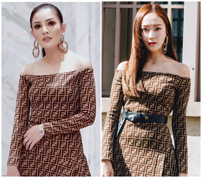 Nindy Ayunda VS Jessica Jung kembaran fashion item Fendi