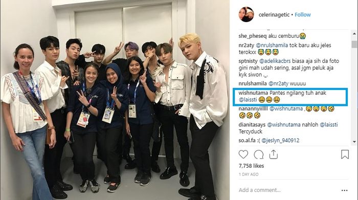 Unggahan tim dikomentari oleh Wishnutama