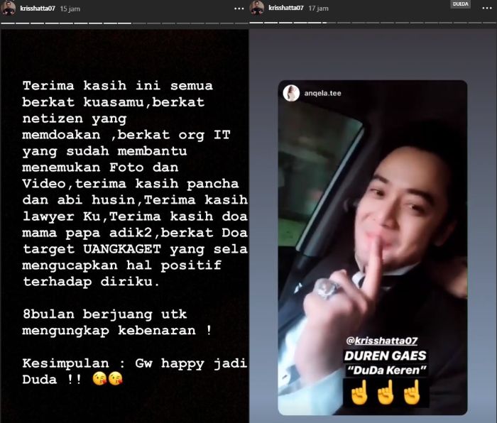 unggahan Kriss Hatta