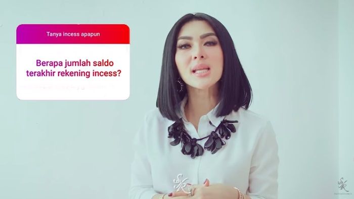 Syahrini menjawab pertanyaan kepo netizen soal jumlah saldo tabungannya.
