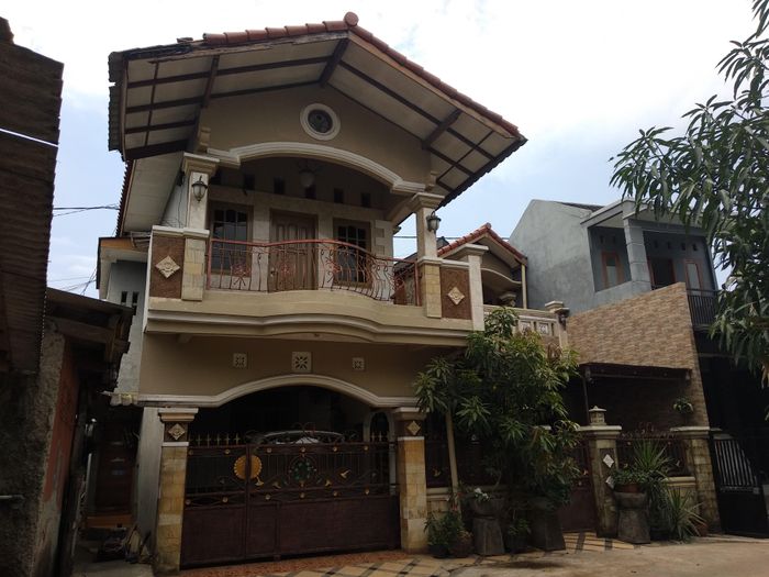 Rumah Bripda PuputNastitiDevi yang berada di kawasan Cimanggis, Depok, Jawa Barat pada Minggu (9/9/2