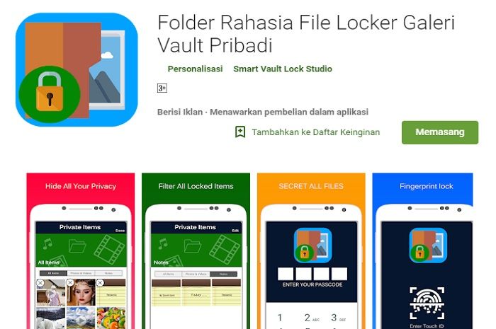 Secret Folder File Locker Private Vault Gallery