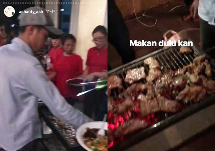 Ashanty makan-makan mewah dengan ART-nya