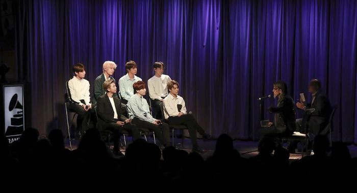 BTS dan Scott Goldman dalam perbincangan dengan The Grammy Museum