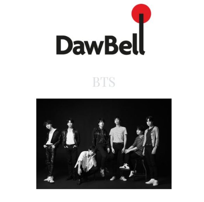 BTS masuk di situs Dawbell