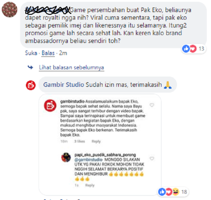 Games Masuk Pak Eko telah mengantongi izin dari AKP Eko Hari Cahyono