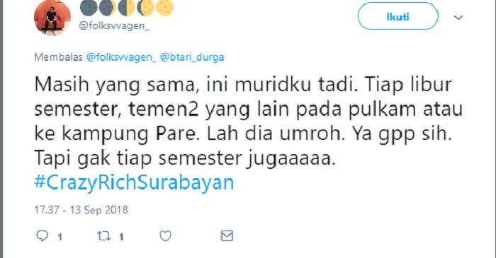 #CrazyRichSurabayan