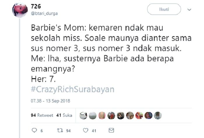 #CrazyRichSurabayan