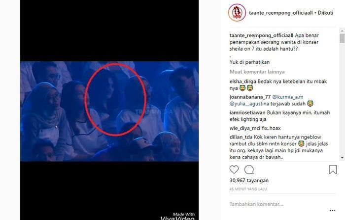 Misterius, Benarkah Sosok Perempuan Berwajah Pucat di Konser Sheila On 7 Ini Makhluk Ghaib?