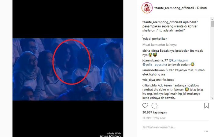 Misterius, Benarkah Sosok Perempuan Berwajah Pucat di Konser Sheila On 7 Ini Makhluk Ghaib?