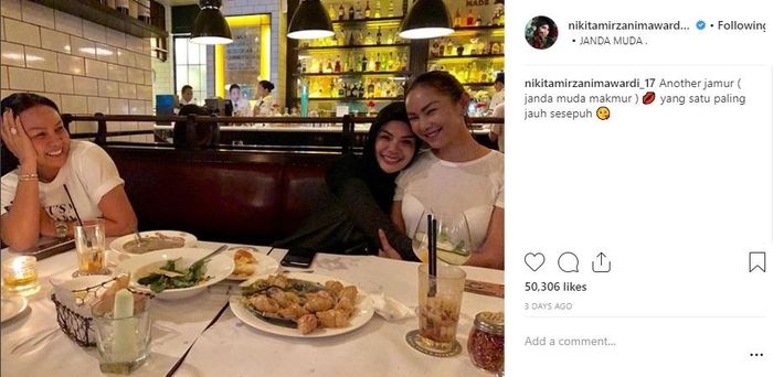 Nikita Mirzani sebut dirinya, Kalina Ocktaranny dan teman mereka sebagai janda makmur