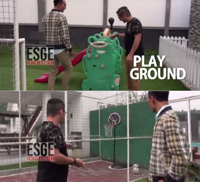 Playground di rumah Pasha Ungu