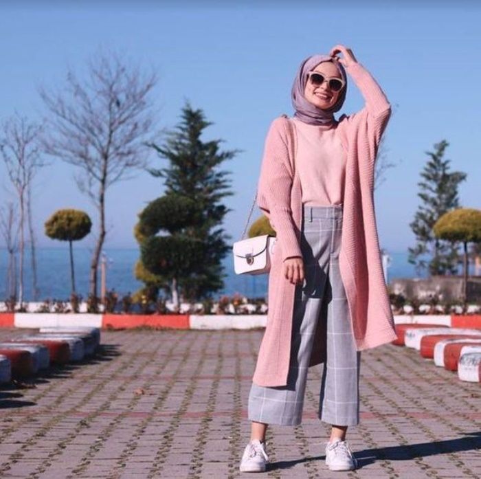 Outer Cardigan Pastel Hijab