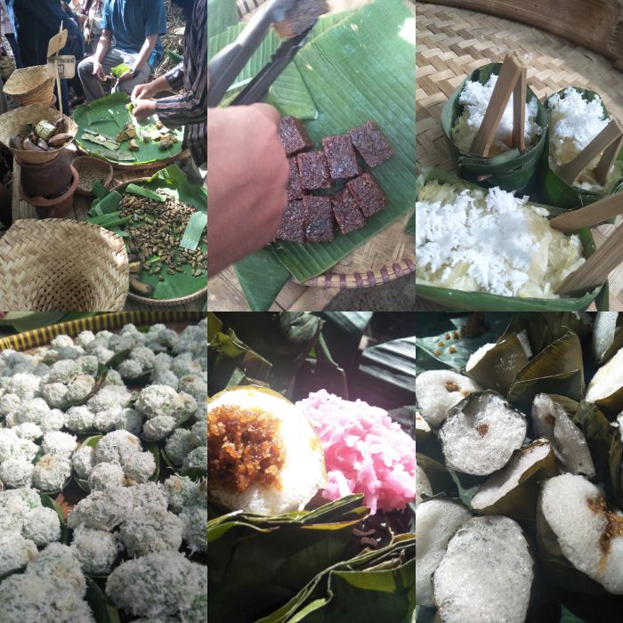 Makanan tradidional di Pasar Papringan.