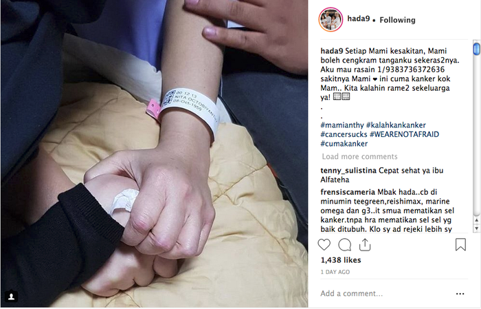 Kondisi Nita setelah satu tahun divonis kanker paru