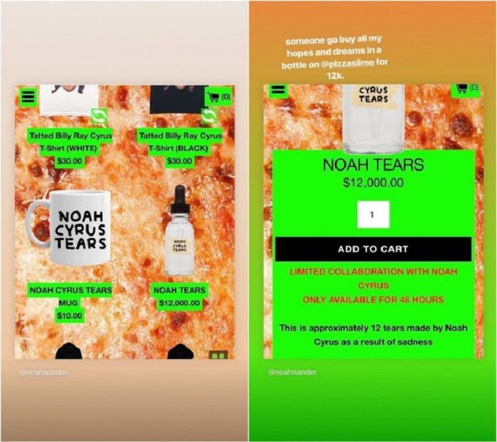 Air Mata Noah di Pizza Slime
