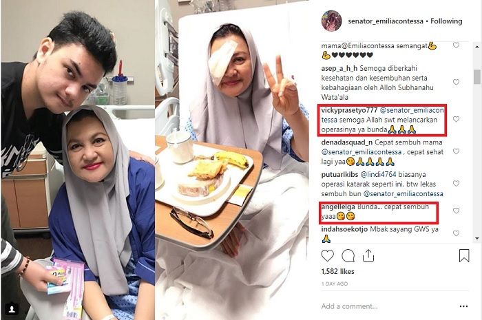 Doa Angel Lelga dan Vicky Prasetyo untuk ibunda Denada
