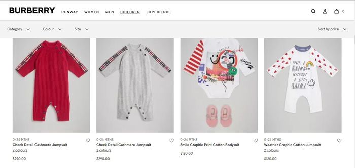 Pilihan Romper Burberry Jutaan Rupiah