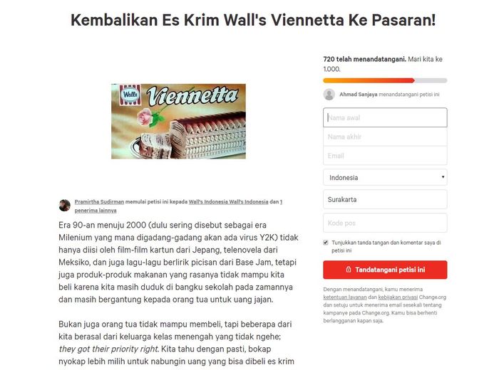 Petisi online 