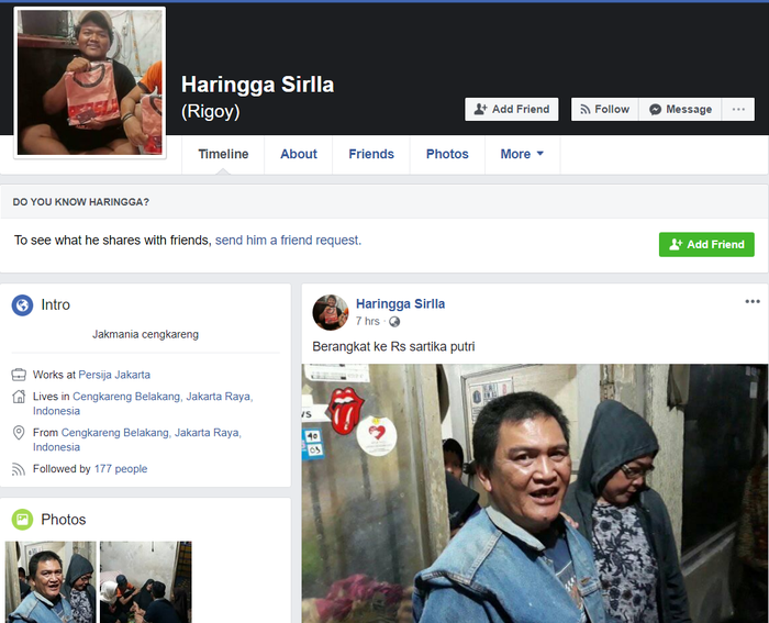 Facebook Haringga