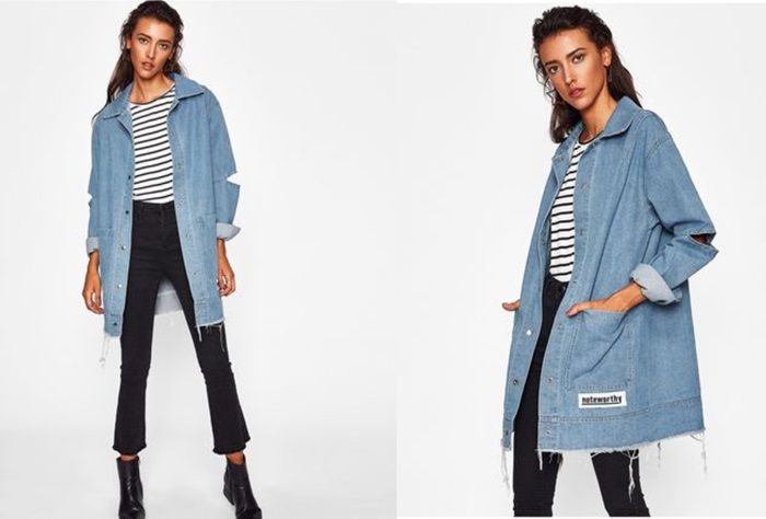New Openwork Sleeves Loose Denim Casual Jacket