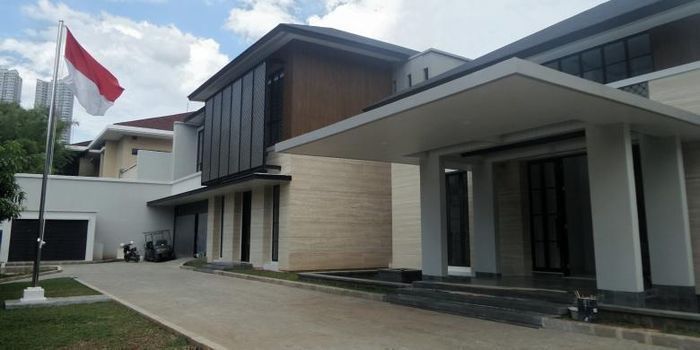 Tampak depan rumah SBY