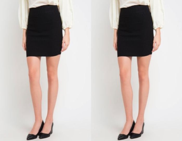 Raspberry - Anis High Waist Jacquard Skirt