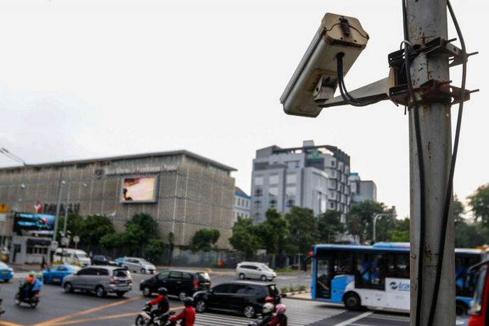 CCTV yang akan digunakan dalam sistem tilang elektronik.