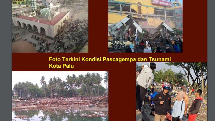 Foto terkini dari kondisi pasca gempa dan tsunami menerjang Donggala-Palu