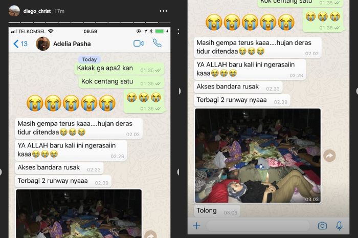 Unggahan percakapan Adelia Pasha dengan sang Manajer