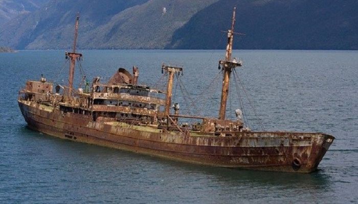 Kapal Cotopaxi setelah ditemukan