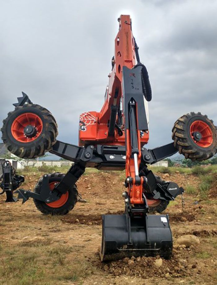 Spider excavator milik SAR Bandung
