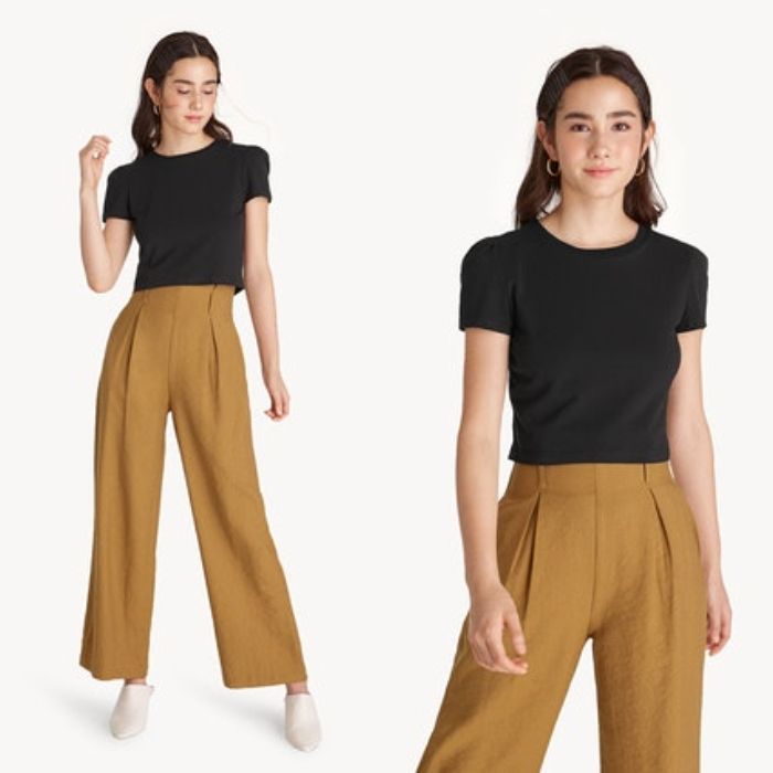 T-shirt dari Pomelo - Slim Fit Crop Top