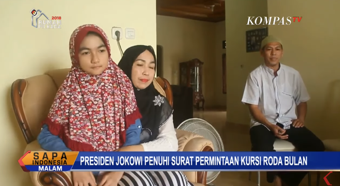Kompas TV saat berkunjung ke rumah Bulan Kurnia