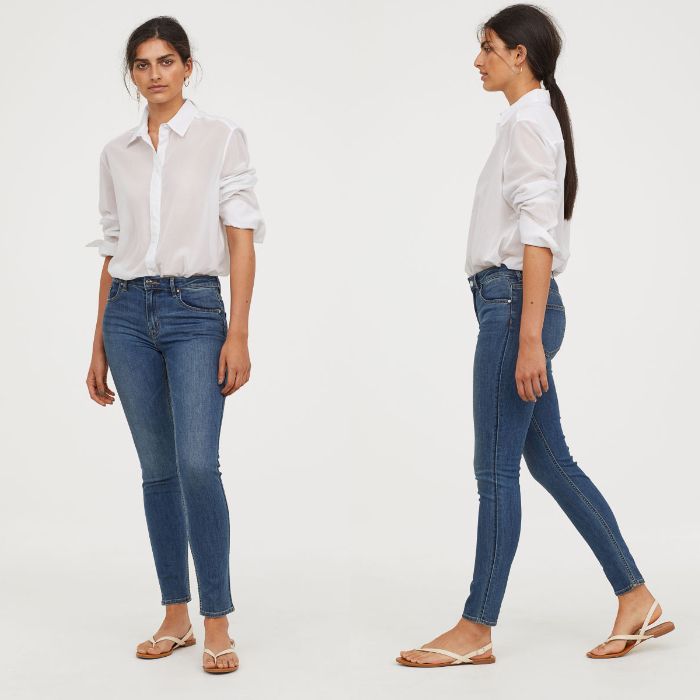 Gaya Edgy ala Kim Tae Ri dengan H&M - Trousers Skinny Fit