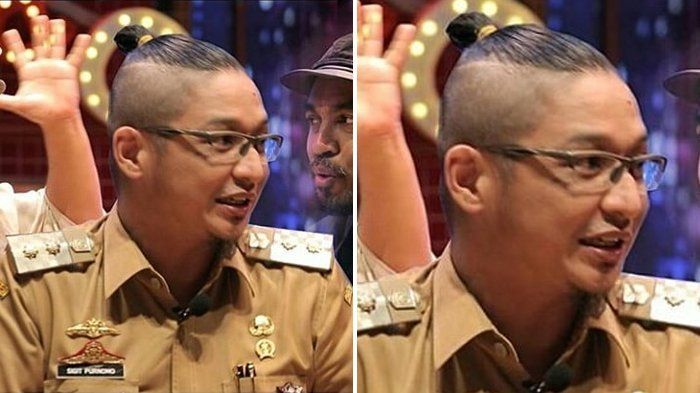Rambut kucir Pasha Ungu saat jadi Wakil Wali Kota