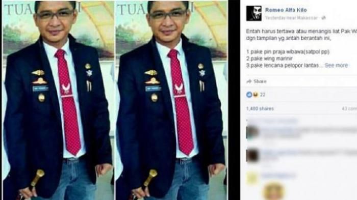 Pasha dengan atribut anehnya