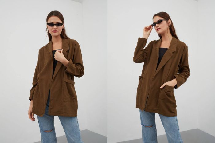 Blazer ala Indah Nada Puspita dengan Berrybenka - Hulla oversized blazer