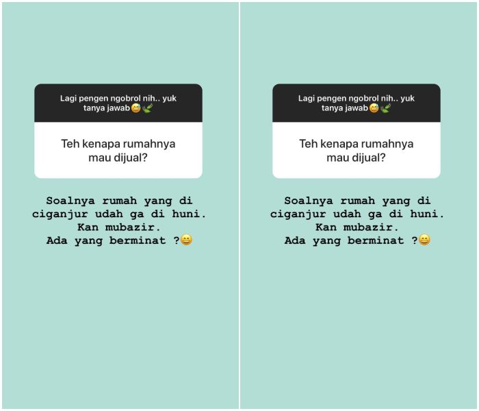 Insta story Laudya Cynthia Bella