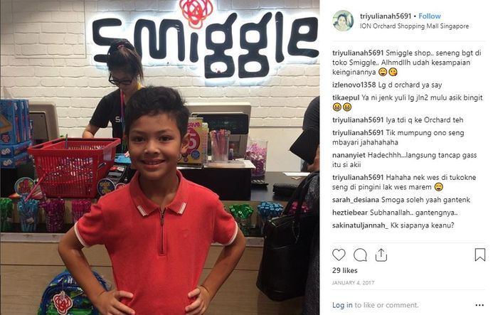 Keanu Massaid liburan ke Singapura