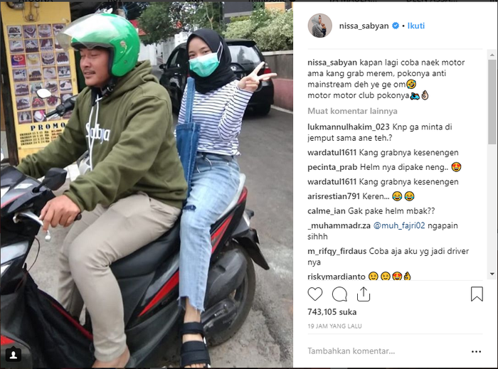 Kelakuan Nissa Sabyan yang menjadi sorotan